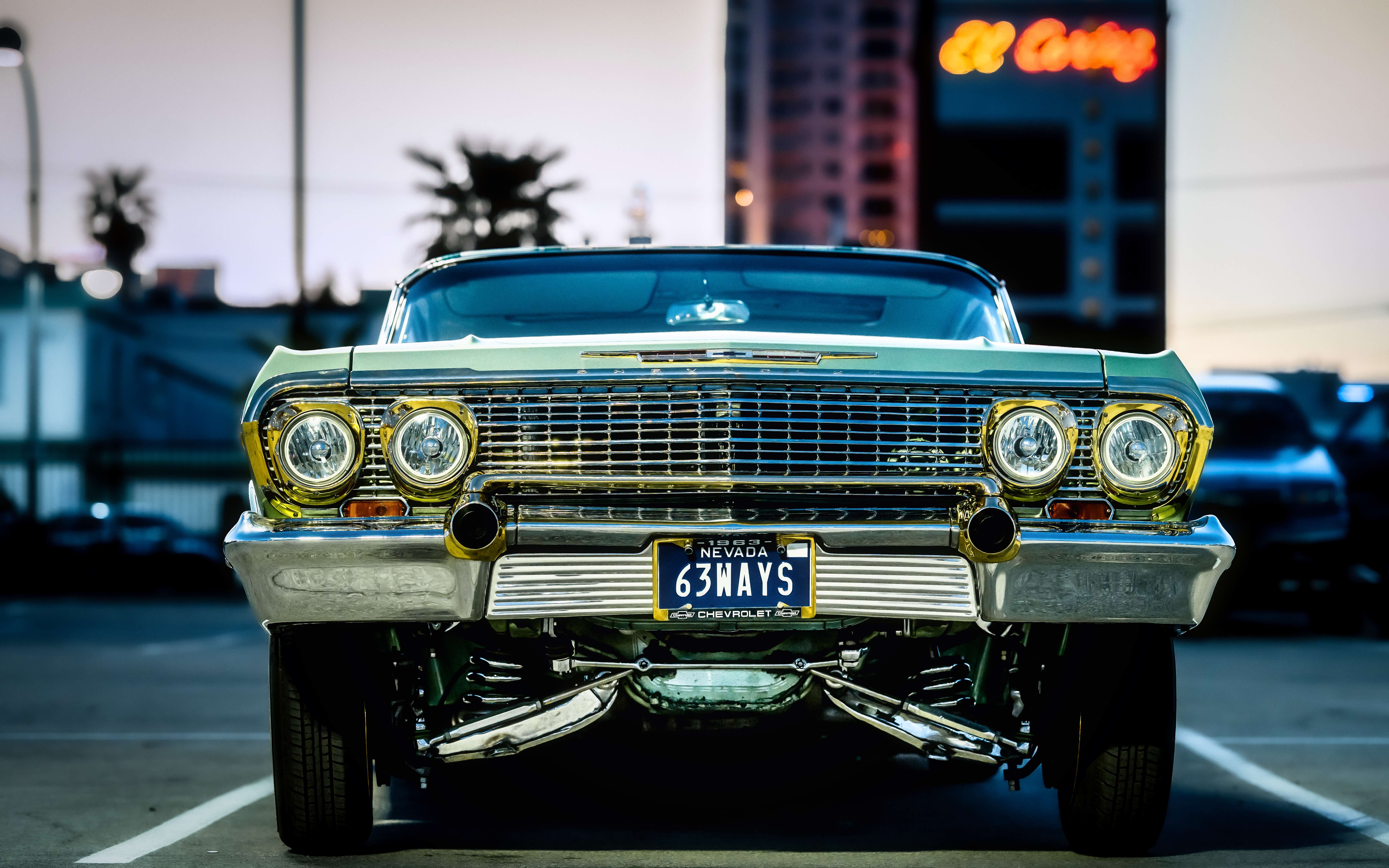 Green '63 Impala Front View